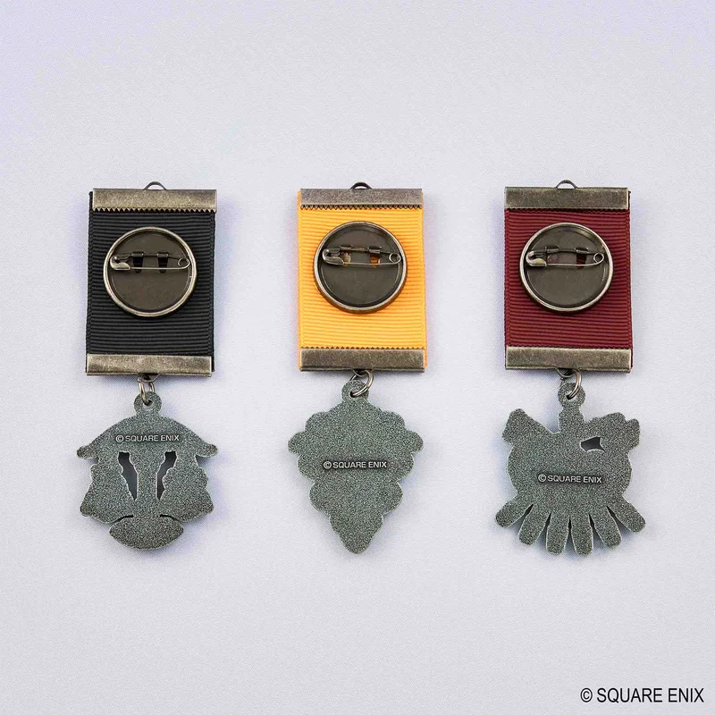 Final Fantasy XIV Eorzea Three Kingdoms Medal Brooch Set